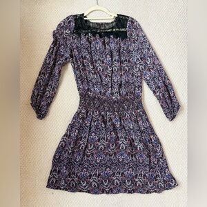 Joie Floral Paisely Patterned Dress size small
